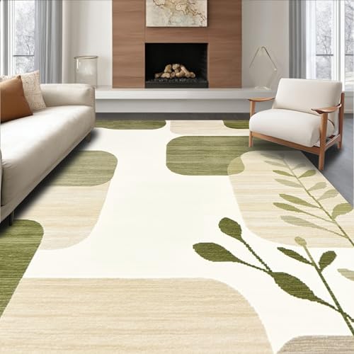ODIKA Flatwoven High Traffic Area Rug 8x10, Earthy Tones Kitchen