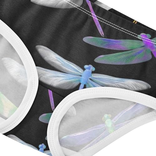 Cotton Girls Underwear Toddlers Multicolored Cartoon Dragonflies Panties for Girl Funny Kids Briefs Undies 2t4