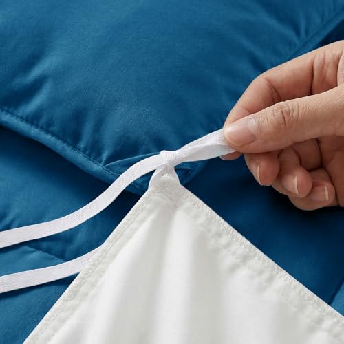 CozyLux Bettdecke 200x200cm Teal für 4 Jahreszeiten – Ansicht 5