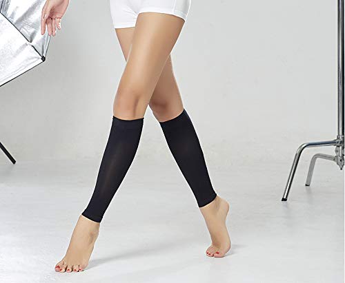 Leggings chaussettes compression contre les gonflements de jambes taille S noir