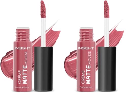 Image of INSIGHT Creme Matte Mousse | Velvety Texture | Soft Matte Finish | Infused with Squalane | Lightweight & Long-Lasting Formula | Sunshine - 6.5 g (Pack of 2)