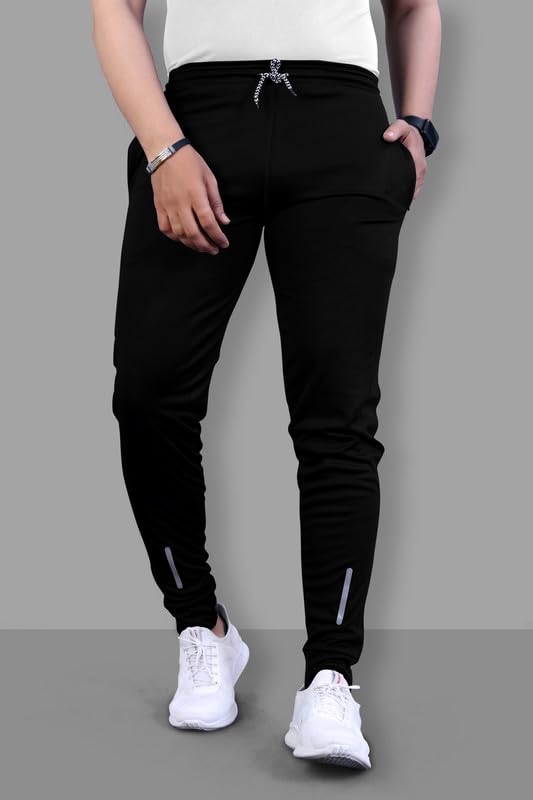 Image of NoseQueen Regular Track Pants for Man | Men Trackpant | Night Pants for Man with with Zippered Pockets, Drawstring Waist