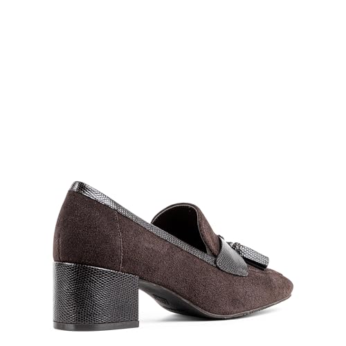 Image of Donald Pliner Women's Kressida Dress Loafers, 2 inch Block Heels for Women, Slip-On Heels for Women
