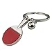 Produktbild IKAAR Schlüsselanhänger Tischtennisschläger und Ball Schlüsselring Schlüsselbund Keyring Keychain Metall Dekoration Geschenk