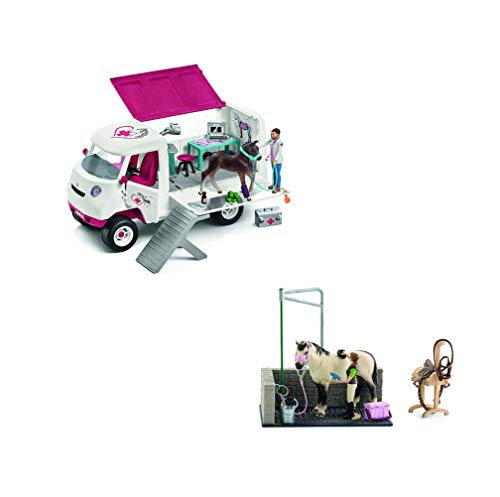 Preisvergleich Produktbild SCHLEICH - Waschplatz + Mobile Tierärztin