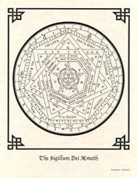 Amazon.com: Sigillum Dei Aemeth Poster parchment: Prints: Posters & Prints