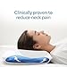 Mediflow Water Pillow with Memory Foam — Adjustable Waterbase; One-Piece Foam; Clinically Shown to Reduce Neck Pain; Deep, Uninterrupted Sleep; Side/Back/Stomach Sleepers, Standard/Queen (Single Pack)