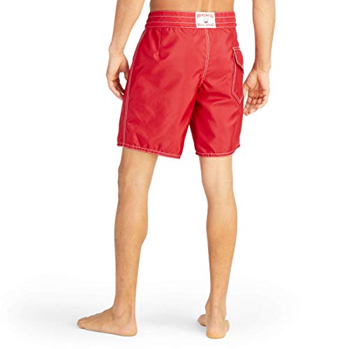 Birdwell Men's 311 Nylon Board Shorts, Medium Length (Red, 38) #TOP4