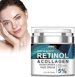 Hidratante Facial Intensivo Antiarrugas y Antienvejecimiento Boxiatil – Crema de Retinol para Rostro Profunda, Repara Piel Dañada, Unifica Tono, Minimiza Arrugas y Aporta Luminosidad Natural