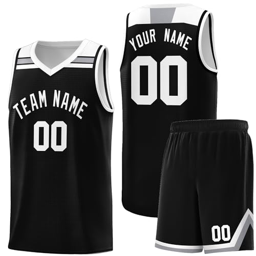 Custom Basketball Jersey Athletic Practice Sports Shirt Personalized 90s Hip Hop Basketball Uniform for Men Youth