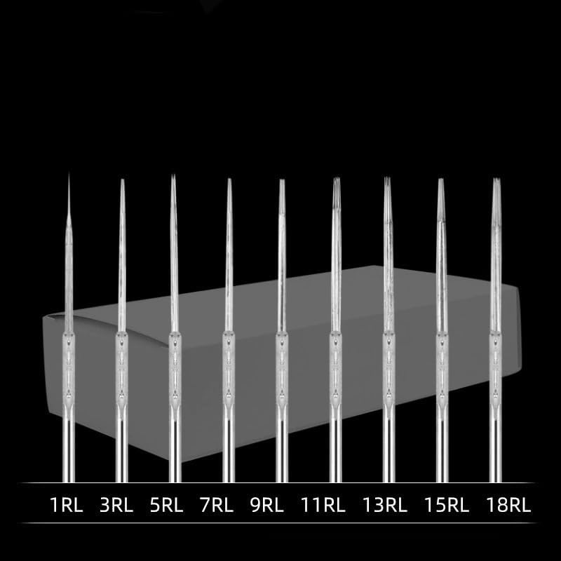 使い捨てタトゥー針 250本、RL クローズドラウンドニードルカッティングニードル(11RL)