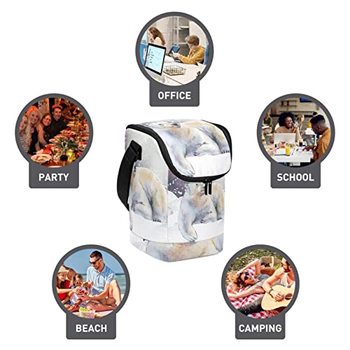Bolsa de almuerzo escolar de oso polar ideal para excursiones 4