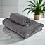 AUXIMPRO Bamboo Towel Set (1 Bath & 1 Hand Towel Combo), 600 GSM, Super Absorbent & Soft, Antibacterial, Iris image 12