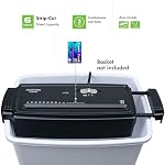 Aurora AU660S 6-Sheet Découpe de bande papier / carte de crédit Shredder sans panier à déchets, portable avec bras extensible, noir