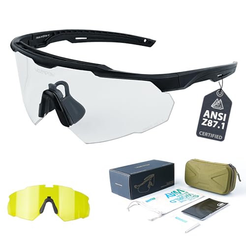 Image of Shooting Glasses Anti Fog with High Definition Lenses, ANSI Z87+ Certified Tactical Safety Glasses for Men Women