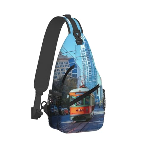 Sac à bandoulière quotidien Austin Texas - Sac de poitrine robuste pour voyage décontracté