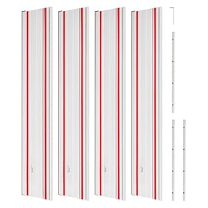 VEVOR Führungsschiene Handkreissäge, inkl. 4 Stk. 700 mm Aluminium-Kreissägeschiene & 3 Verbindungsstücke, kompatibel mit verschiedenen Marken von Tauchsägen, für Holzbearbeitungsprojekte
