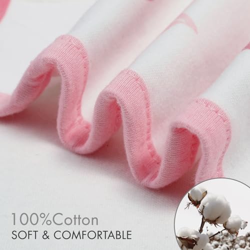GLLQUEN BABY Baby Swaddle Wraps for 0-3 Months Newborn, Oeko-tex100,100% Breathable Organic Cotton Fabric Swadding Blankets,3 Pack (Flower) - 4