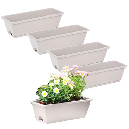 Pot de fleurs rectangulaire pour végétaliser balcons et fenêtres