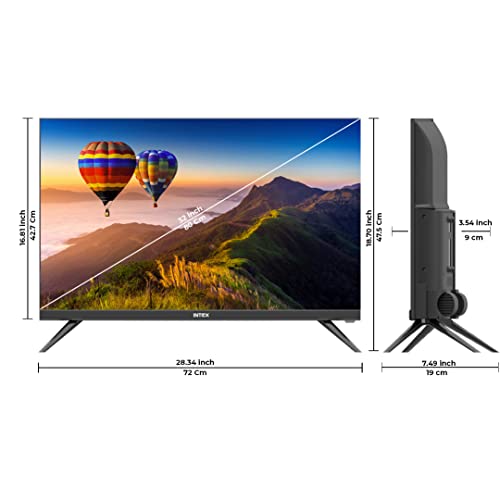 Image of Intex 80 cm (32 inches) HD Ready Frameless LED TV LED-3243 (Black)