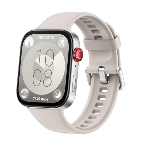 HUAWEI Watch Fit 3, pantalla AMOLED 1,82 pulgadas, diseño ultradelgado, llamadas Bluetooth, 10 días batería, iOS/Android, gestión fitness, GPS