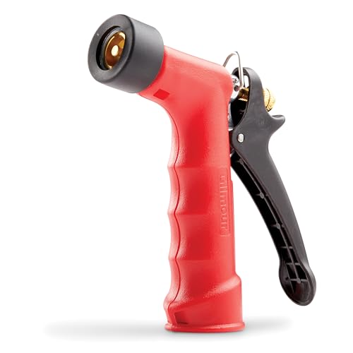 Gilmour Medium Duty Garden Hose Nozzle with Insulated Grip, Hot Water Hose Nozzle for Watering and Cleaning