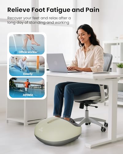 Image of COMFIER Shiatsu Foot Massager with Heat,Compression, Kneading & Rolling, Electric Feet Massager for Plantar Fasciitis, Foot Warmer Size Up to 15 inch, Gift for Men Women