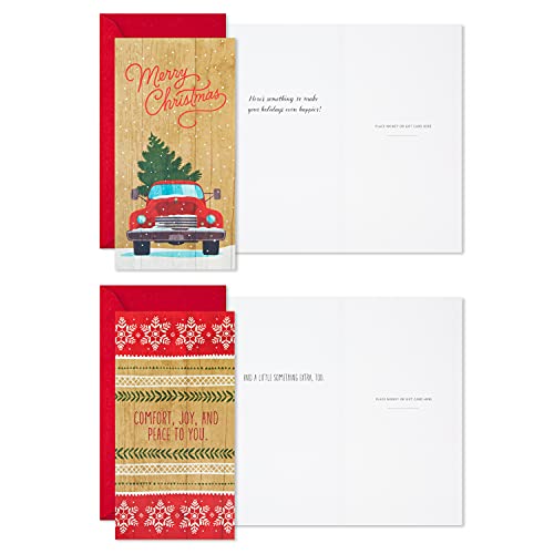 Hallmark Card Holders or Money Holders Assortment, Rustic (36 Cards with Envelopes), Rustic Holidays Money Holder Assortment - Image 4