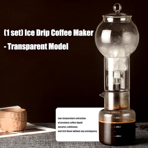 Cafetera de vidrio de borosilicato resistente y goteo ajustable holandés 5