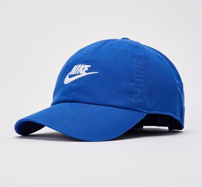 Nike Club Swoosh Cap/w Adjustable Strap - Unisex (US, Alpha, Medium, Large, H86 Royal)