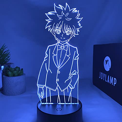JoyLamp Killua/Kirua Zoldik de Hunter x Hunter - Collection officielle x Hunter x Hunter - 16 couleurs + Télécommande - Lampe 3D HxH