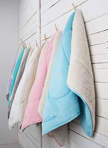 Couverture bébé super doux et double face Comfi Cuddle turquoise - 6