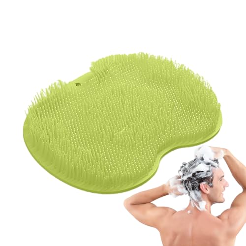 Shower Foot Scrubber Mat - Wall-Mounted Back Washer Pad,Quick-Dry Shower Foot Scrubber Mat for Bathroom, Bathtub, Hotel, Poolside