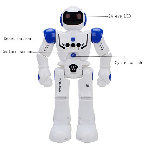 Happytime Remote Control Intelligent Robot Toy Smart Action Robot Walking Sing Dancing Programmable and Gesture Sensing for Children Kids Entertainment - Thumbnail 5