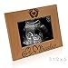 KATE POSH - Tiny Miracle Engraved Natural Wood Picture Frame, New Baby, New Dad & Mom, Parents Gift, Ultrasound, Sonogram, Baby Announcement