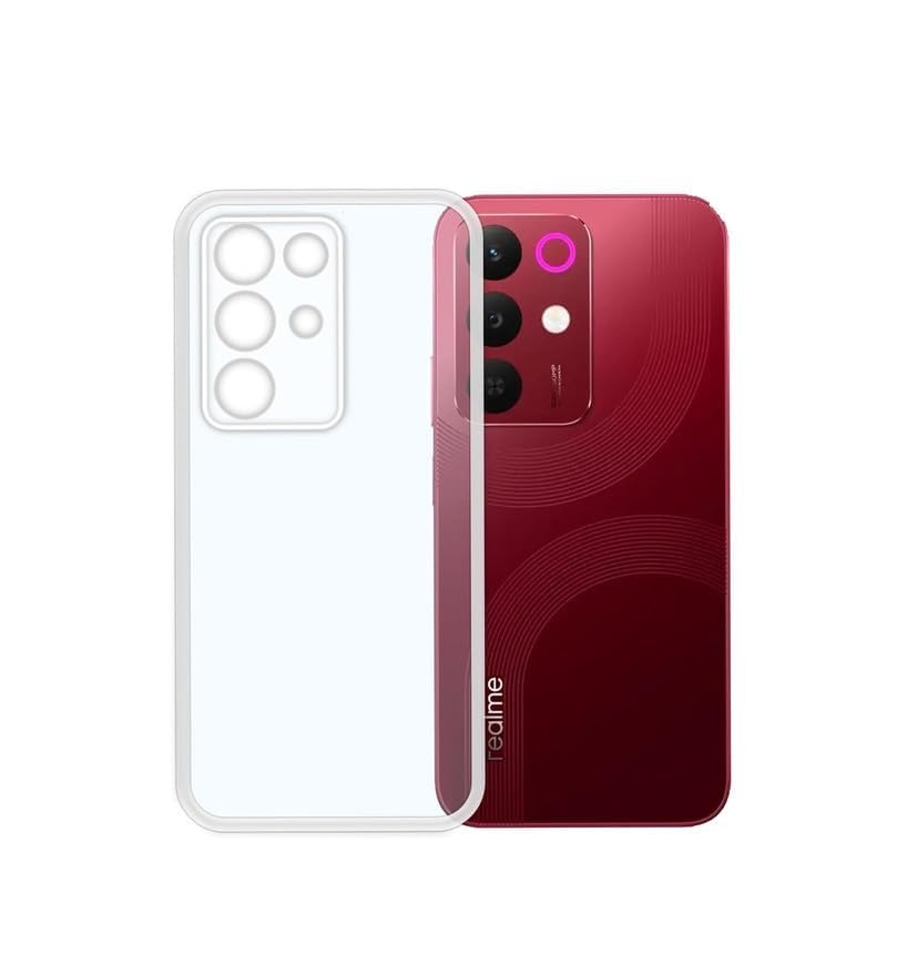 Image of COVERBLACK Soft Rubber Silicon Clear Case Back Cover Compatible for Realme C85 5G - Transparent