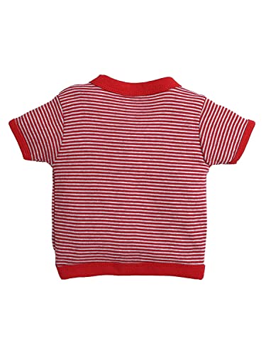 Image of Pooja Baby Baby Boys' & Baby Girls' T-Shirt Hosiery Cotton Clothing Jhabla /Vest Front Open T- Shirt with Snap Buttons Pack Of 4