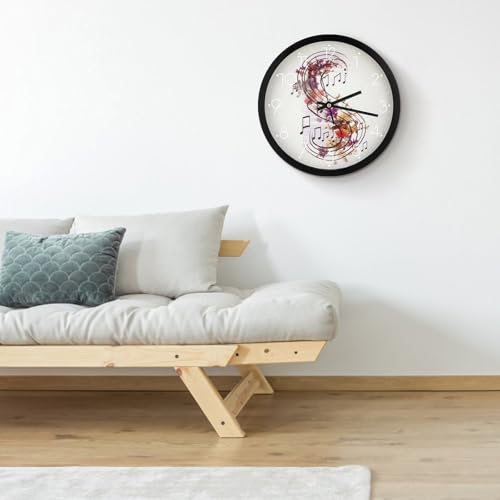 Horloge note de musique décorative au design moderne et épuré - 5