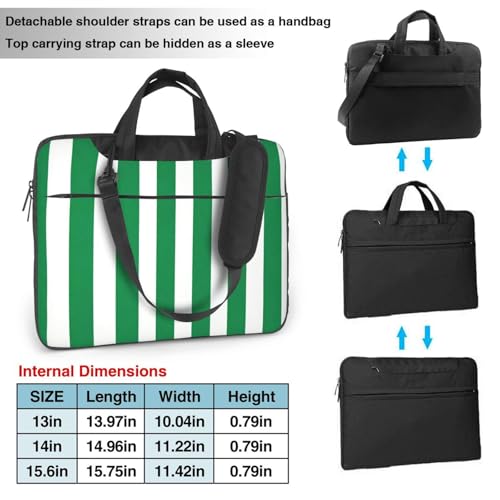 Maletín portátil impermeable de 15.6 pulgadas verde oscuro miniatura 3
