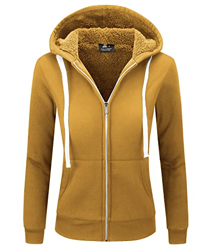 Image of SWISSWELL Hoodies for Women Winter Fleece Sweatshirt - Full Zip Up Thick Sherpa Lined Hooded Jacket
