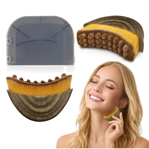 Lymphatic Contour Face Brush, Facial Brush for Lymphatic Drainage, Dry Lymphatic Massage Brush, Face Sculpting Brush, Co - Detailed View