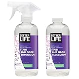 Better Life Stain & Odor Eliminator, Eucalyptus & Lemongrass, 16 Fluid Ounce, pack of 2