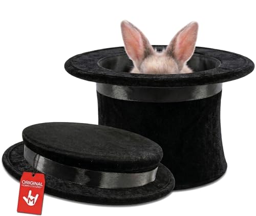 Morph Black Top Hat, Collapsible Top Hats For Men, Magician Tophat For Magician Costume Men And Women