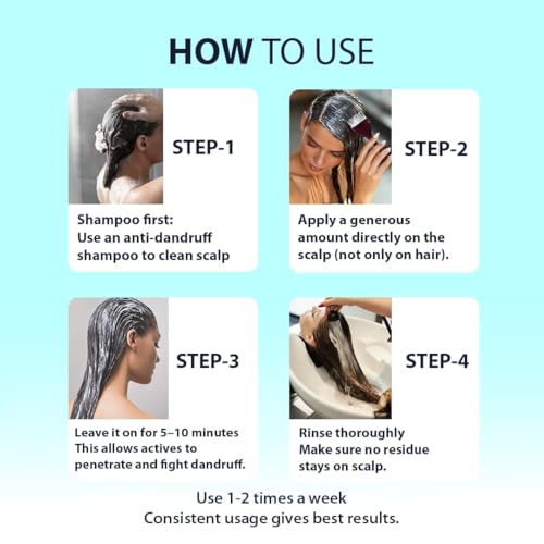 Image of Dermistry Anti-Dandruff Hair Mask with Climbazole Piroctone ZPTO Reduces Dryness Flakes Itching Irritation Exfoliates Both Dry Oily Itchy Scalp Suits Dry Frizzy Curly All Hair Type For Men women 200ml