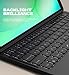 Dexnor for Samsung Galaxy Tab A11+ Plus Case with Keyboard, Ultra-Light Magnetic Folio Keyboard Cover with Multi-Touch Trackpad Backlit Stylus Holder for 11