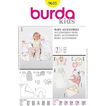 Patron De Couture Burda Craft 9635 Accessoires Bebe Tailles Taille Unique Amazon Fr Cuisine Et Maison