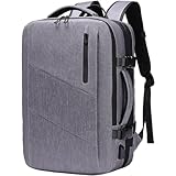 [SUNOGE] リュック ビジネスリュック バックパック リュックサック 大容量 3way マチ拡張 17インチ PCラップトップバック 多機能 USB充電ポート 盗難防止 防水 撥水加工 耐衝撃 通勤 出張 旅行 通学 メンズ 人気 おしゃれ