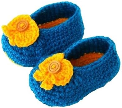 Handmade Flower Crochet Woolen Booties