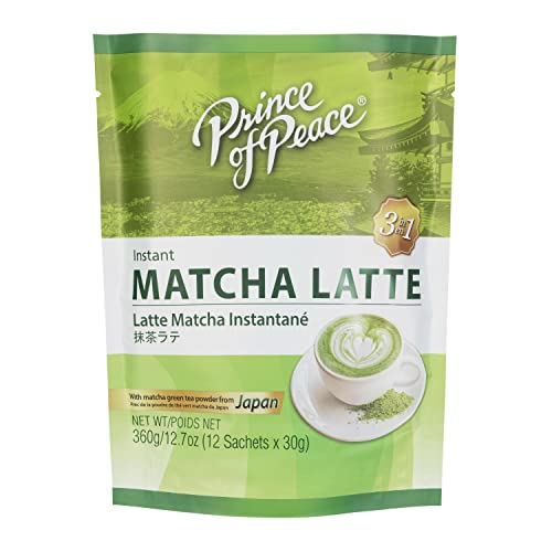 Prince of Peace 3 in 1 Matcha Latte Instant Beverage 12 Sachets Made with Matcha Powder from Japan — view 8