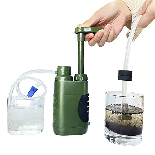 HEZHU - Outdoor Wasserfilter Tragbares Trinkwasser...